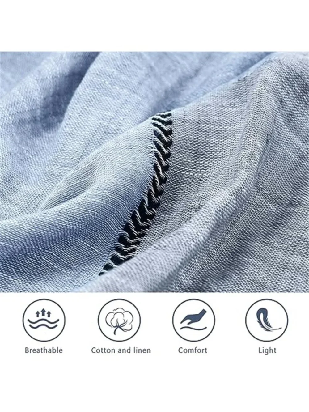 Men's Long Neck Wrap Shawl Urbanstyle Scarf Color Block Summer Scarf
